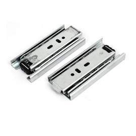 uxcell 4-Inch Drawer Slides, Full Extension Ball Bearing Two Way Slide Track Rail 45mm Wide 33lb Capacity 1 Pair