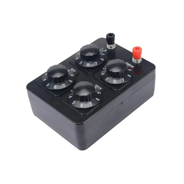 Acxico 1Pcs 0-9999 Ohm Simple Resistance Box Precision Variable Resistor