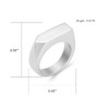 XSMZB Cremation Rings for Ashes Simple Square Band Ring Keepsake
