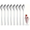 Stainless Steel Long Handle Spoons Set, Ice Cream Coffee Tea