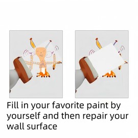 CREHNIL Small Paint Brush Roller for Walls Repair Touch Up Painting Rollers Brushes Tool（Does Not Contain Paint, Needs to Be Filled by Oneself）