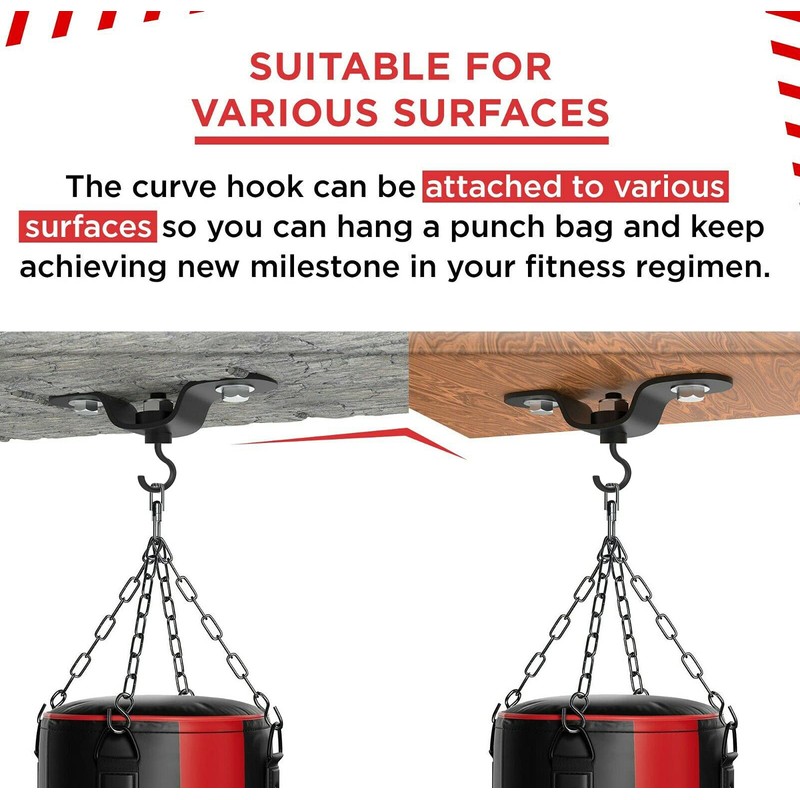 PUNCH BAG CEILING HOOK by Athletics Gear | 18-guage Heavy