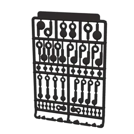 Hobby Base Premium Parts Collection Articulating Figure Joint Dark Gray Plastic Model Parts PPC-Tn107