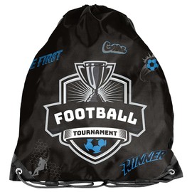 PASO Unisex Kid's Football Drawstring Sports Bag, Multicoloured, 45 x 34 cm