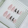 Nailsculpt Press On Nails - Almond White Base Fake Nails