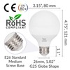 Simba Lighting LED Vanity Globe G25 (G80) Light Bulb for