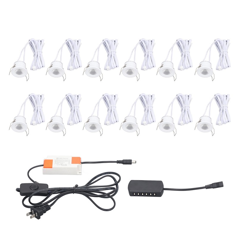 Small LED Spot Lights 28mm Hole Recessed Mounting Mini Display