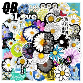 Stickers y Pegatinas de Vinilo 50 Pack. Estampas decorativas de alta Calidad HD. (MARGARITAS58)