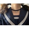 Ziper Cosplay Black Lolita Bell Choker Cat Gothic Collar