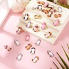 FASHEWELRY 14pcs Alloy Enamel Cat Charms Cute Metal Kitten PendantsPet