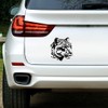 Large 210mm 'Snow Leopard' Permanent Sticker Decal for Cars/Windows/Bins/Walls etc