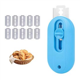 TAWPYA Bread Lame Sourdough Scoring Tool Baking Supplies,Quick Refill Blade Bread Cutter/Knife for Homemade Bread (blue)