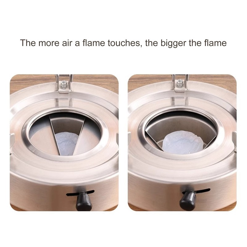 Alcohol Stove Windproof Portable Adjustable Stand Compact Solid Alcohol Stove