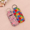 DMLSKY Chapstick Holder Keychain Lip Balm Holder Sleeve Pouch for