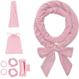 ZIMRAHYG Rizos Sin Calor, Rizadores de Cabello Sin Calor 8 Piezas, Kit de Ondas Sin Calor Con Pinzas para el Cabello y Coletero, Rizador Natural de Onda Suave Sin Daños en el Que Puedes Dormir