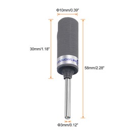 sourcing map 5pcs Abrasive Sandpaper Rolls 2500 Grit 3mm Shank Sanding Drums Sleeves Cylinder Grinding Head for Woodworking Glass Metal Polishing