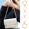 Tmtains 2Pcs Gold & White Purse Extender Chain - Moon