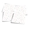 Vinyl Square Stickers (Set of 4) 10cm - Stars Pink