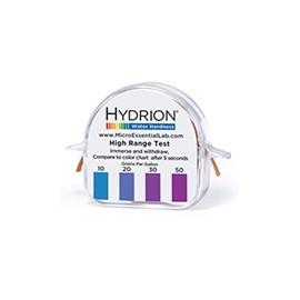 Micro Essential Lab WHT-050 Hydrion Double Roll Water Hardness Test Paper Rolls, 0 to 20 gr/gal and 0 to 50 gr/gal Ranges