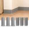 GAMZAU Baseboard Corner Blocks 6inch Height, Self Adhesive 3 Inside
