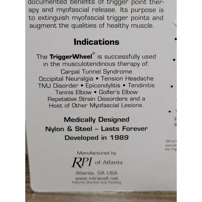 The Stick Trigger Wheel Roller Massager Myofacial Release Therapy