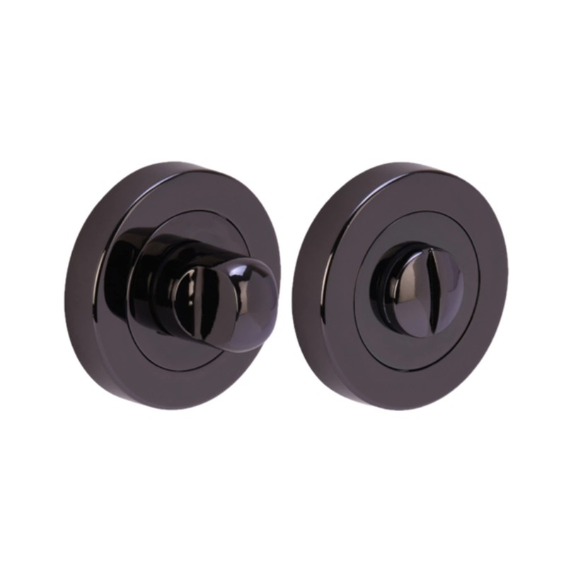HANDLEZONE® Bathroom Toilet Door Thumb Turn and Release Bullet Round