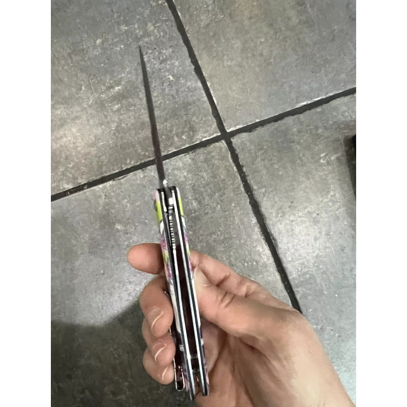 Super Knife Mitsuri Kanroji Demonslayer Assisted Open Pocket Knife9”