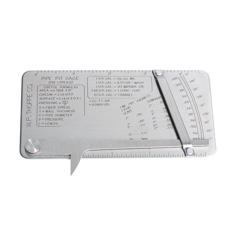 Co-link Stainless Steel Pipe Pit Gage Welding Gauge 0 to