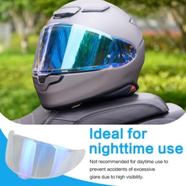 RIDLOG CWR-F2 Motorcycle Helmet Visor for RF-1400 Visor Replacement, Tinted Motorcycle Helmet Visor Compatible with RF-1400 NXR 2 Z8 (Aurora Blue)