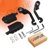 FOVPLUE 1.25" Highway Footpegs,Long Angled Adjustable Highway Pegs w/Mounts for