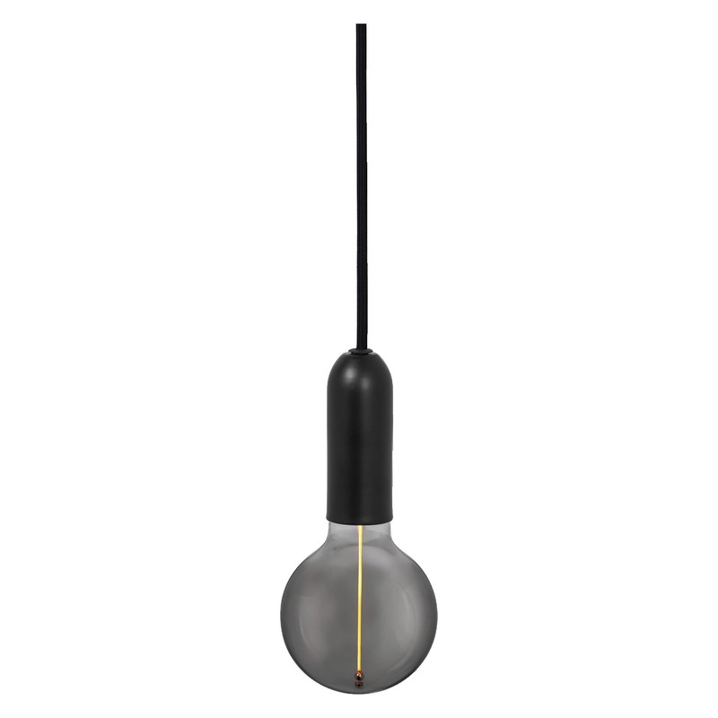 LEDVANCE Vintage 1906 Round Pendant Light E27, Black, Max. 25