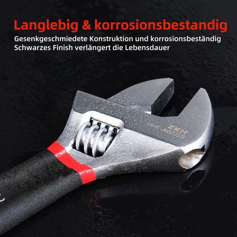 ZKH 150 mm Spanner Adjustable Adjustable Wrench Single Open-End Spanner