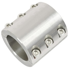 HECASA Split Collar Tube Clamp Compatible with 1-5/8 Inch OD Tube UTV Roll Bar Clamps Weldable Bolt on Roll Cage Mounts 1 Pcs