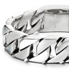 COOLSTEELANDBEYOND Large Masculine Style Stainless Steel Curb Chain Men's Bracelet,