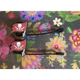 Unbranded 2 Pce Silicone Straw Toppers TAMPA BAY Football Team Sports Straw Cap NEW