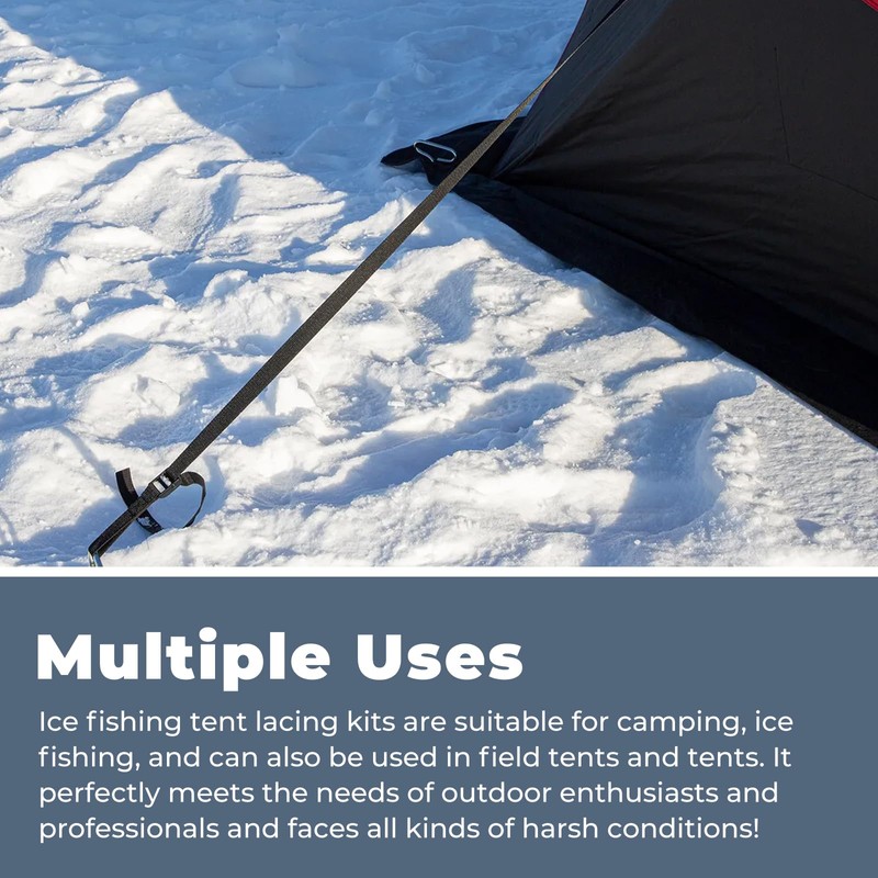 TOSRWGLL 24260 Deluxe Shelter Tie Down Kit Fit for Eskimo