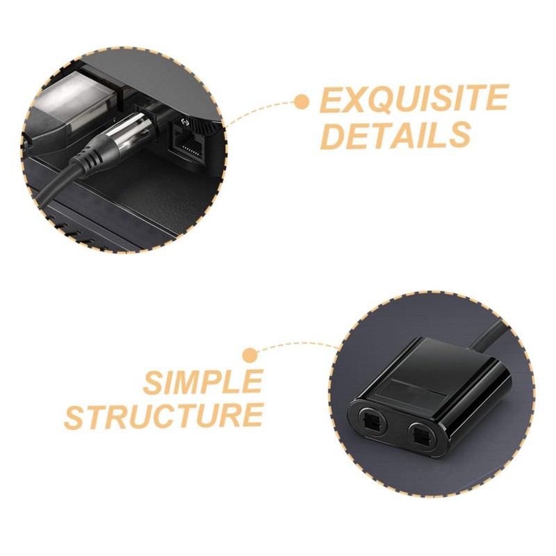 LALAFINA Optical Audio Splitter Durable Fiber Optical Splitter for Easy