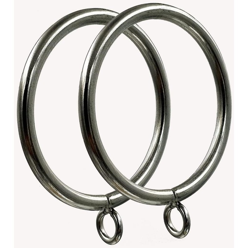 Metal Curtain Ring, 2 inch Inner Diameter,with Eyelet,Fits up to