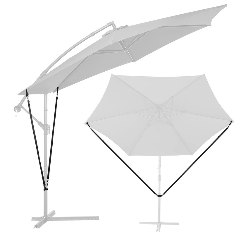 Kingsleeve Wind protection for cantilever parasols, robust metal hooks, variable,