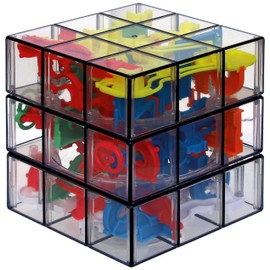 Rubik’s Perplexus Fusion 3x3 Gravity 3D Maze Game Brain Teaser Puzzle Ball | Anxiety Relief Items Cool Stuff | Sensory Toys for Adults & Kids Ages 8+