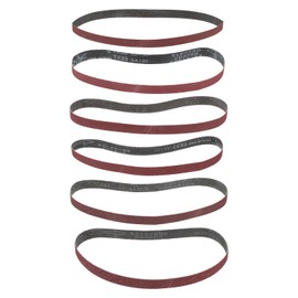 sourcing map 24pcs 1 x 30" Sanding Belts 4pcs Each of 60/80/120/180/240/400 Grit Aluminium Oxide Flush Joint Belt Sander Paper for Metal Woodworking Automotive Repair