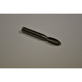 SH-1 Single Cut Carbide Burr Die Grinder Bit 1/4" x 5/8" on 1/4" Shank