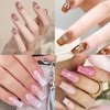 Gold Silver 3D Nail Charms with Elegant Star & Queen,