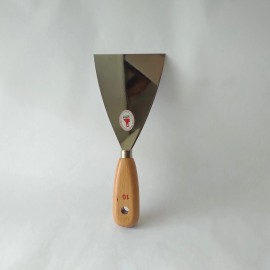 INOX Italy Inox Stainless Steel Drywall Knife 4 in Blade Straight Edge Putty Knife