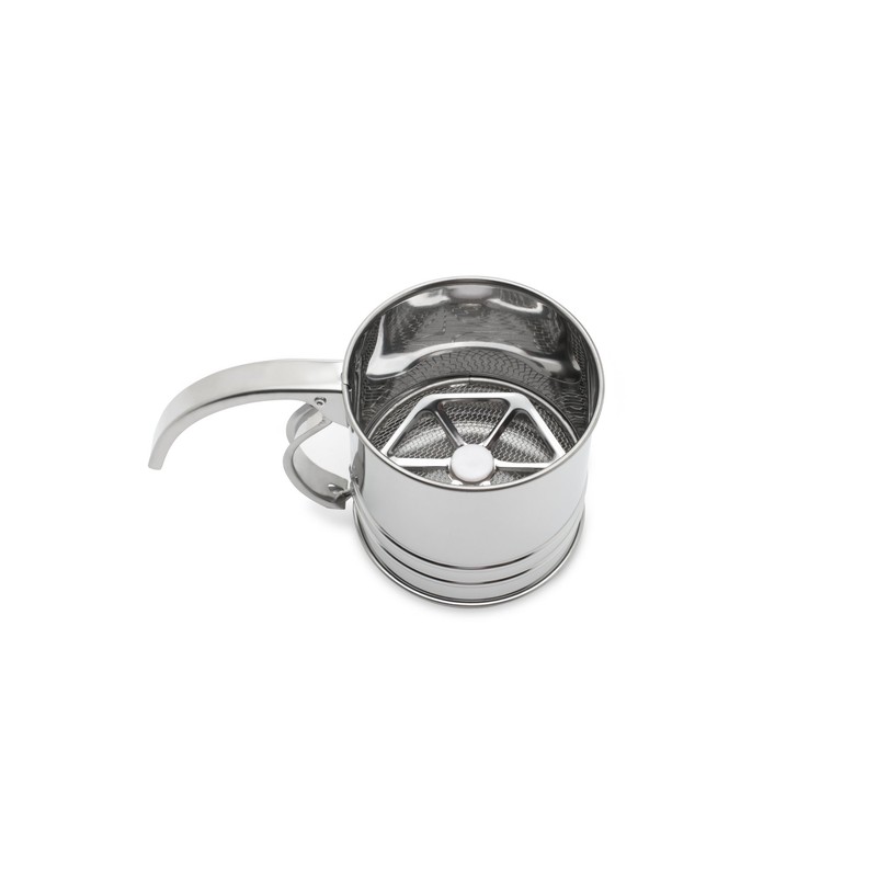 Fox Run Flour Sifter, Stainless Steel, 1-Cup, Metallic