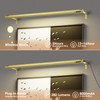 Battery Operated Wireless Picture Light，Rechargeable/Plugged in 31.5inch Painting Display Light,Remote