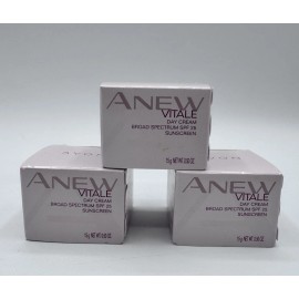 AVON ANEW VITALE Day Cream - .50oz each - Lot of 3 - SPF 25 Sunscreen