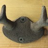 Macosa SA05446 Wall Hook Antlers Vintage Retro Antique Deer Metal