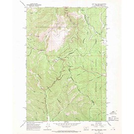 YellowMaps Lost Trail Pass MT topo map, 1:24000 Scale, 7.5 X 7.5 Minute, Historical, 1966, Updated 1970, 26.9 x 22 in - Tyvek