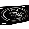 BLVD Silver Engraved San Francisco 49er's Car Tag Diamond Etched